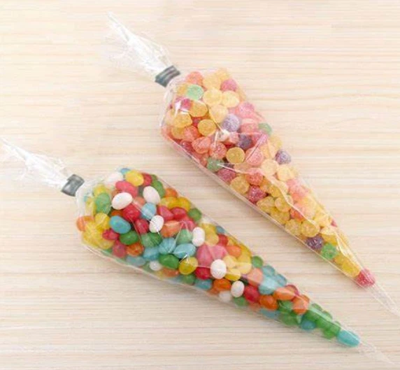 Preço com desconto para saco de embalagem plástica em formato de cone