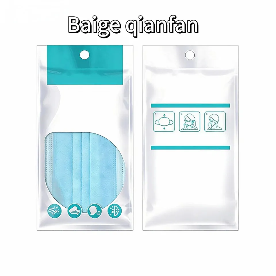 Sacos para embalagem de máscaras