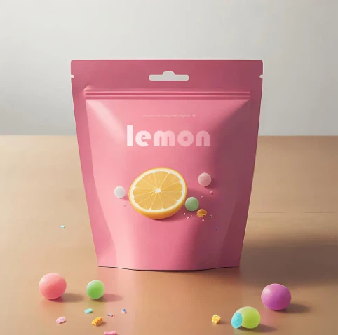 Bolsa de plástico popular para alimentos com zíper Bolsa de plástico com padrão personalizado para embalagem de sacos de plástico para alimentos