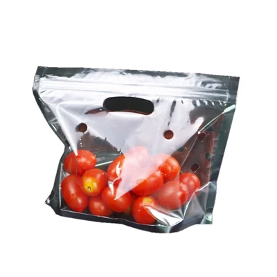 Saco de vegetais transparente